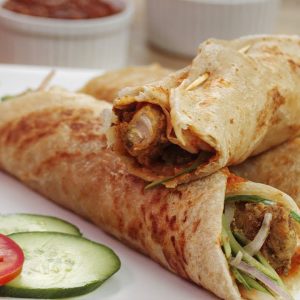 Chicken Malai Boti Roll
